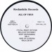 ALL OF THUS All of Thus (rockadelic RRLP 11.5) USA 1993 re. LP of 1966 album